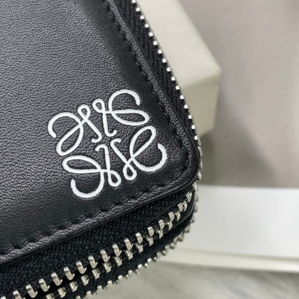 【12期0利率】LOEWE 雙層拉鍊零錢短夾【9成新】 