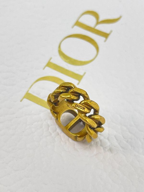 【9成新】DIOR CD Icon 鏈環戒指 