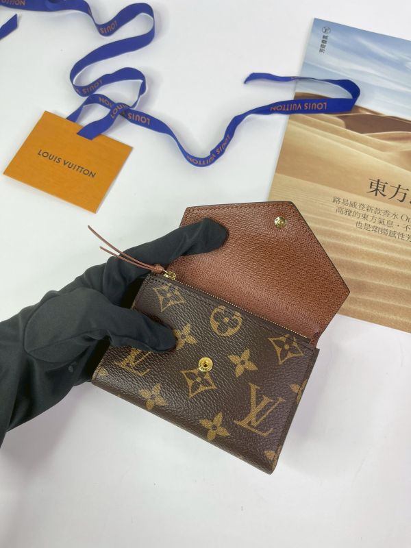 【分期0利率】 LV VICTORINE 老花三折短夾【95成新】