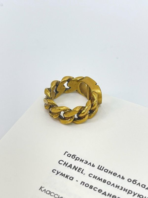 【9成新】DIOR CD Icon 鏈環戒指 