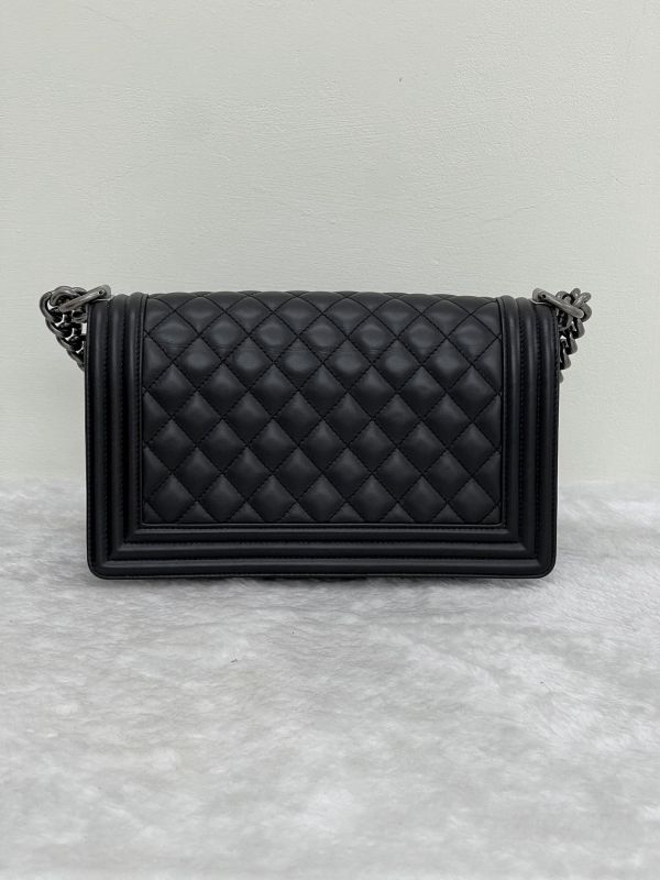 【95成新】CHANEL芯片款 BOY 25 牛皮銀扣 