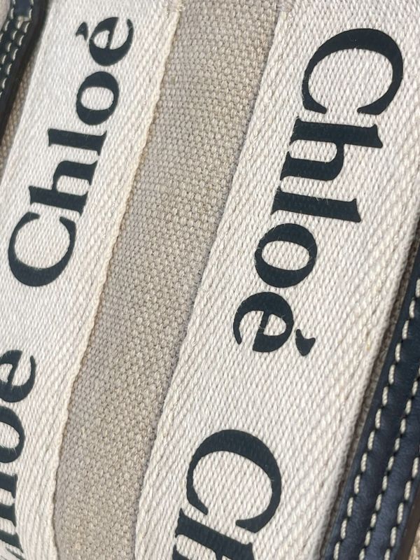 【12期0利率】CHLOE MINI WOODY 深藍【88成新】 