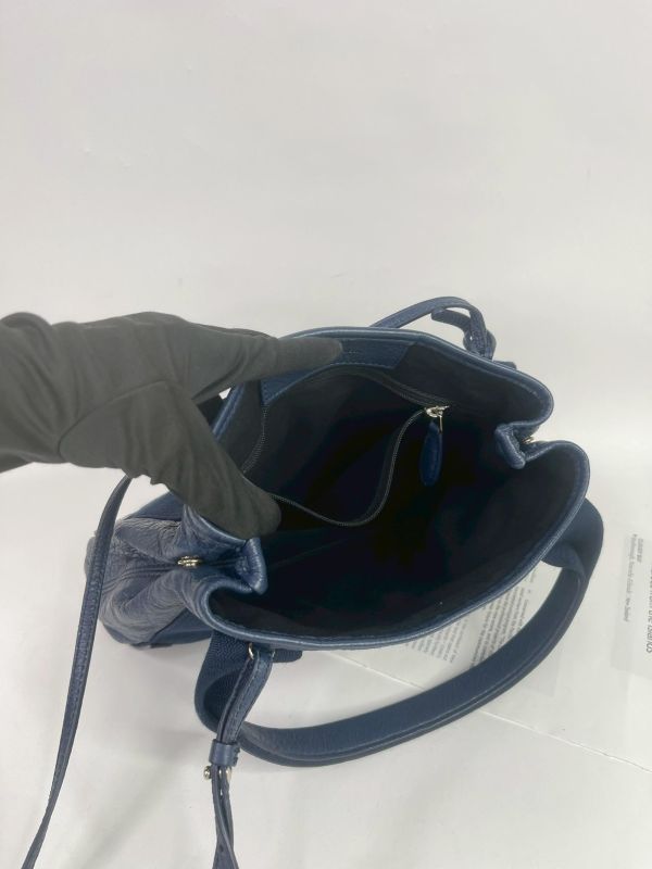 【95成新】BALENCIAGA NAVY CABAS XS 羊皮款 