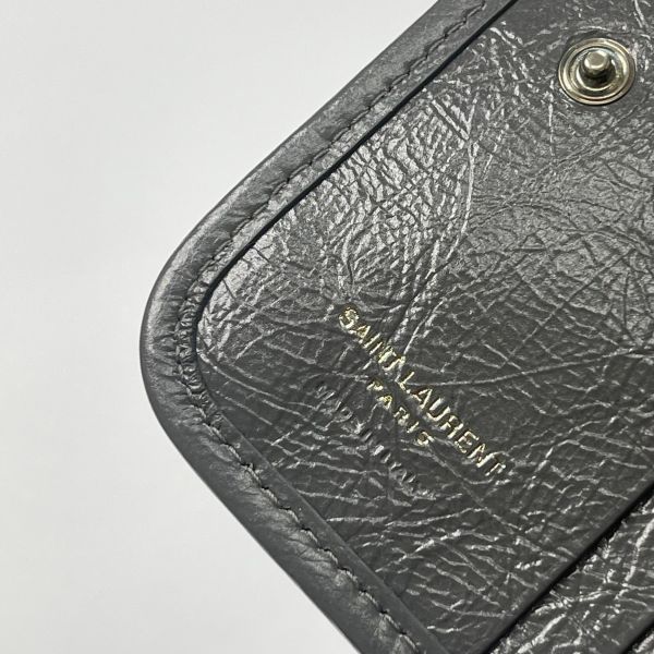 【12期0利率】YSL NIKI三折短夾【99成新】 