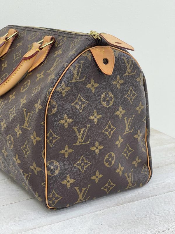 【95成新】LV SPEEDY 30 經典Monogram手提波士頓包 