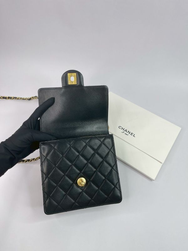 【95成新】CHANEL 19SS 珍珠方形口蓋包 