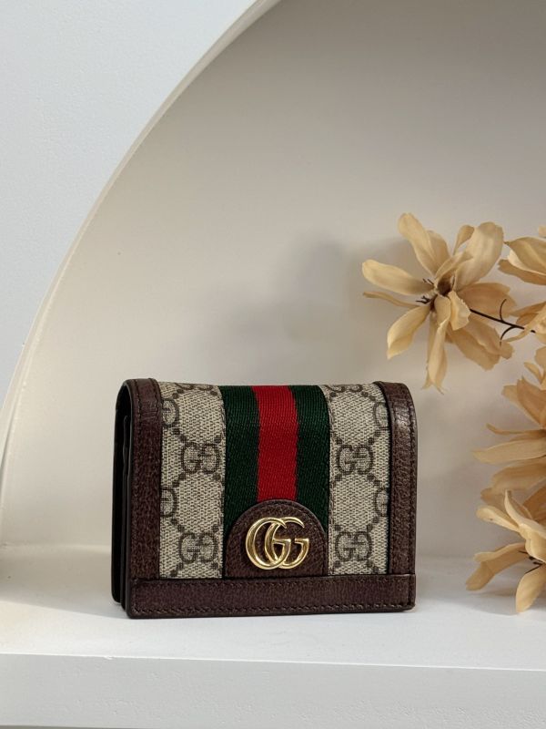 【分期0利率】GUCCI OPHIDIA GG零錢對開短夾【9成新】 
