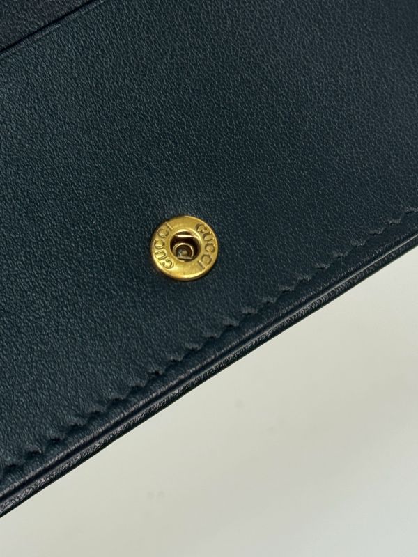 【分期0利率】GUCCI Marmont 愛心兩摺拉鍊零錢袋短夾【99成新】 