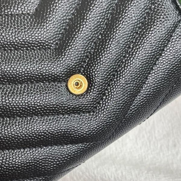 【12期0利率】YSL  魚子醬三折短夾 【9成新】 