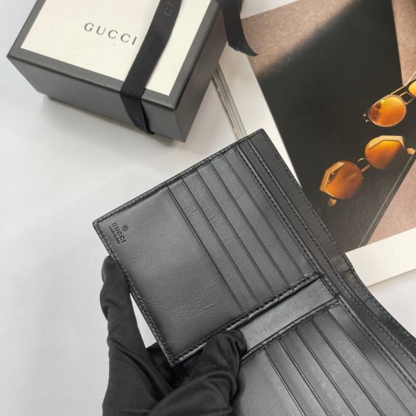 【12期0利率】GUCCI Signature 前後折短夾【85成新】 