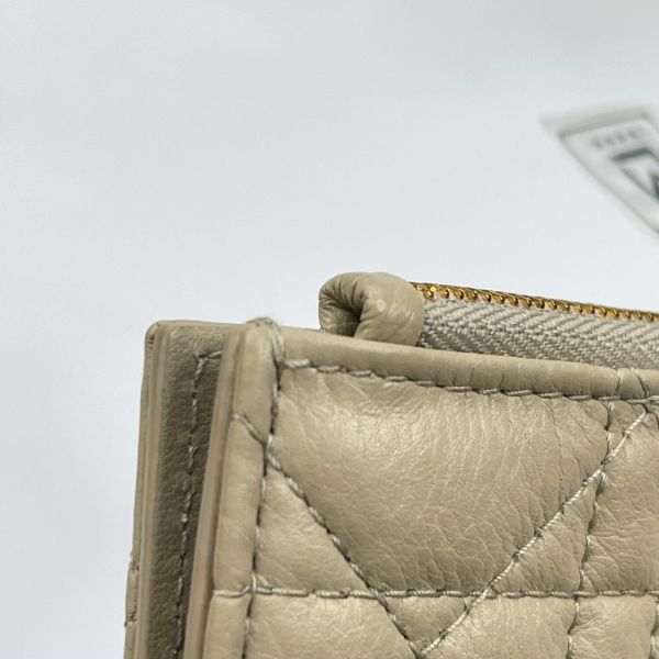 【12 期 0 利率】DIOR CARO DAHLIA銀包【24年7月台灣購證】【99成】 