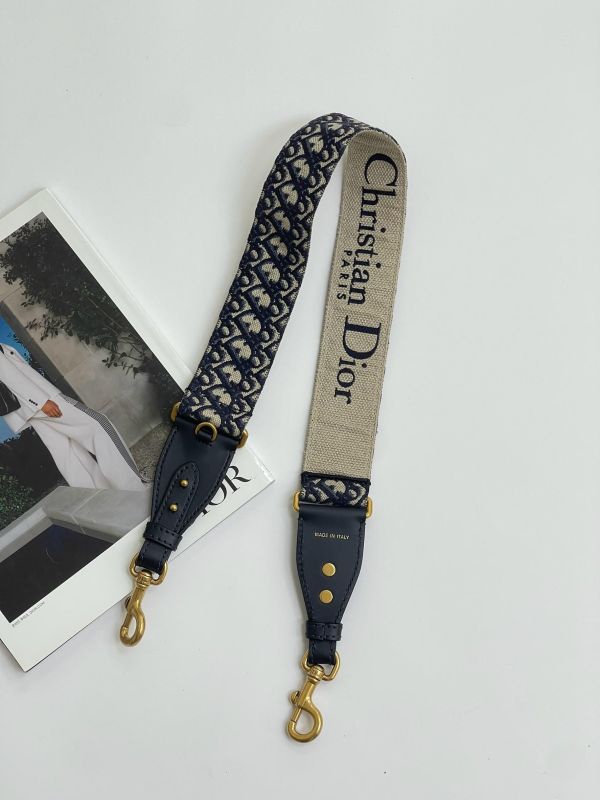【95成新】DIOR 刺繡寬背帶 