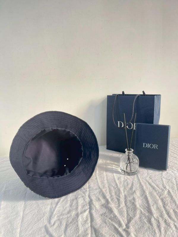 【99成新】DIOR Teddy-D 雙面窄邊漁夫帽 