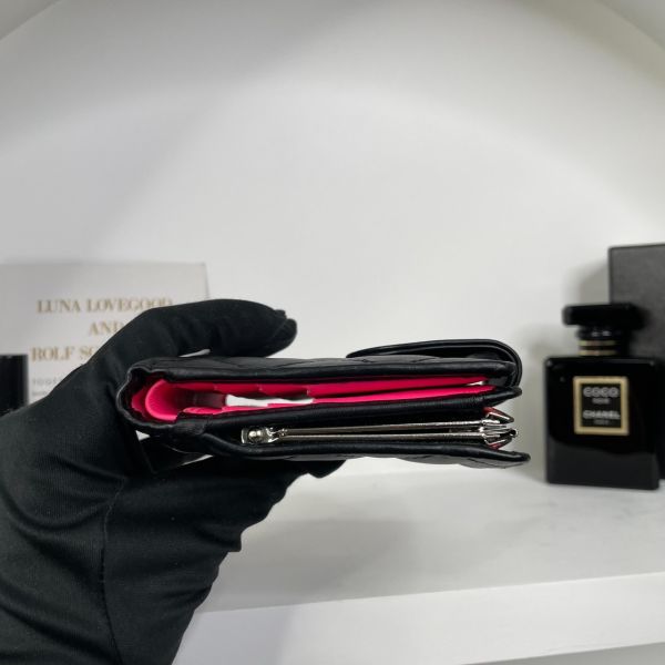 【85成新】【12期0利率】CHANEL 康朋鈕扣短夾A26720 