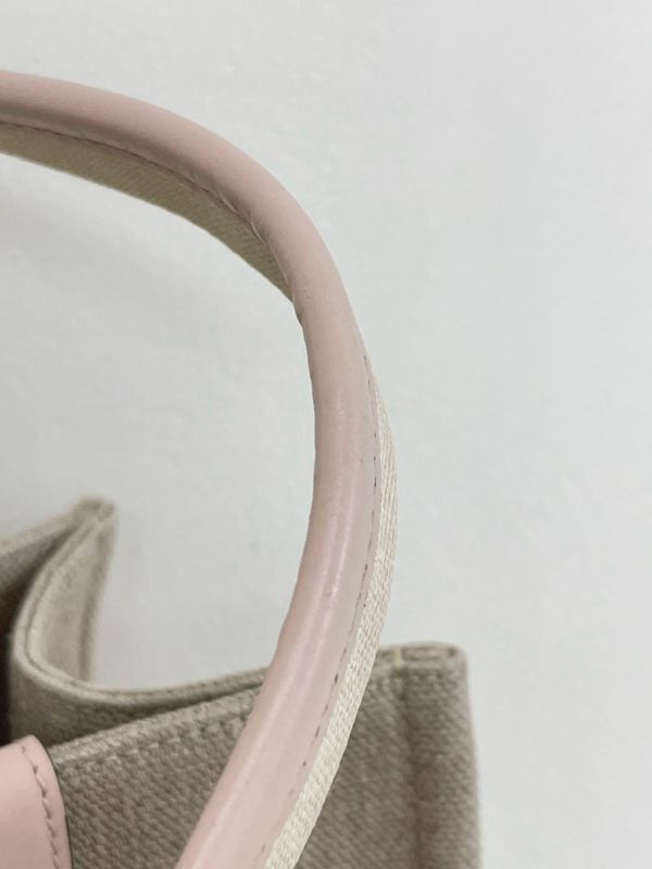 【9成新】Chloé 中號Woody Tote Bag 粉 