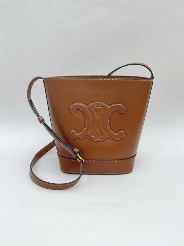【9成新】CELINE CUIR TRIOMPHE小號水桶包 