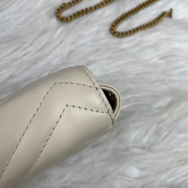 【9成新】【12期0利率】GUCCI GG MARMONT迷你翻蓋單肩包 
