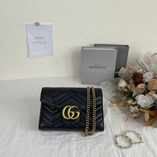 【12期0利率】GUCCI 馬夢風琴WOC【95成新】 
