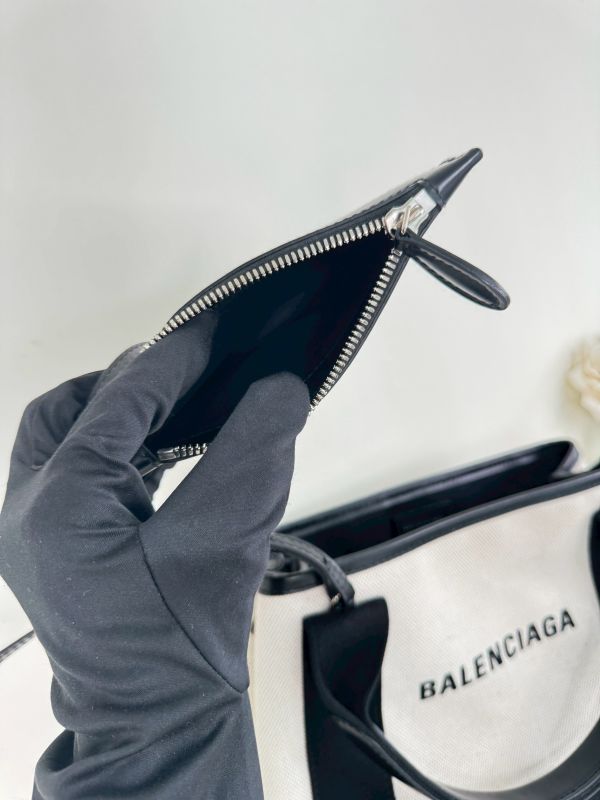 【分期0利率】Balenciaga Navy Cabas XS(背帶款)【9成新】 