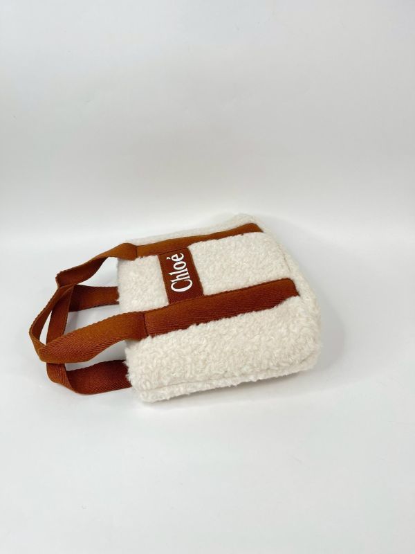 【95新】CHLOE 羊羔毛托特包 
