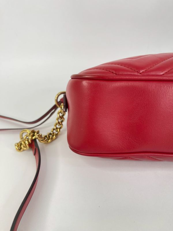【分期0利率】GUCCI Marmont 相機包紅金【85成新】 