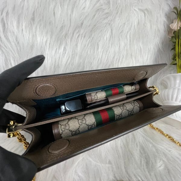 【9成新】【12期0利率】GUCCI OPHIDIA GG磁扣肩背鍊包 26公分 