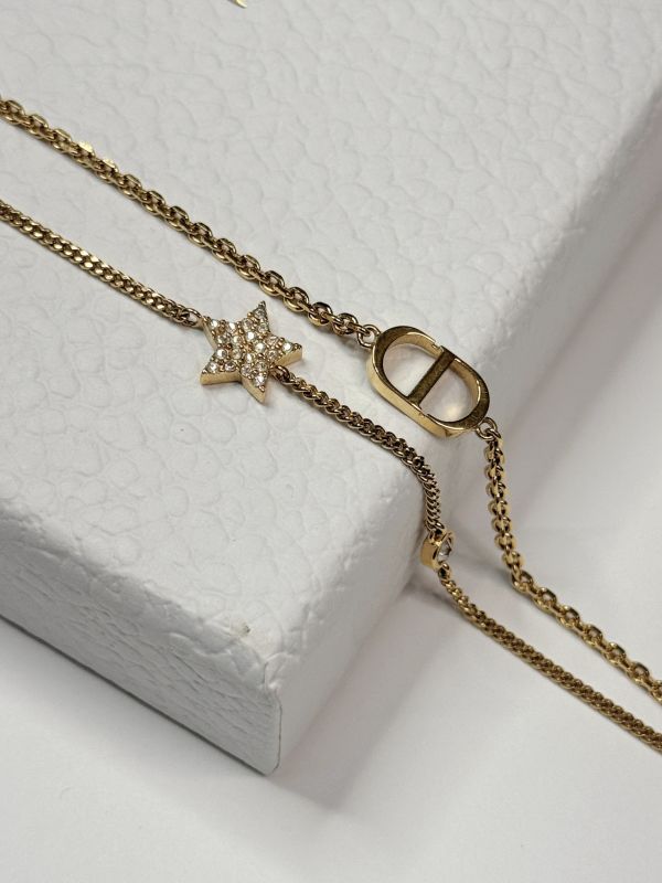 【95成新】DIOR Petit CD 雙鏈手鍊 