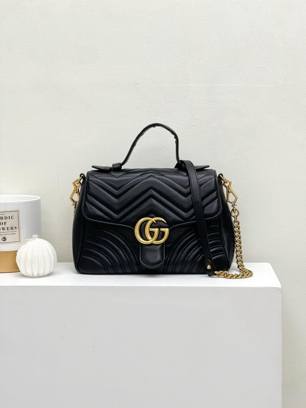 【9成新】GUCCI Marmont 手提/斜背兩用包  中號 