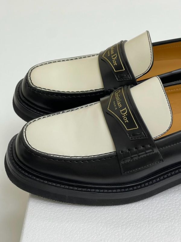 【未使用閒置品】DIOR Christian Dior Boy 撞色樂福鞋 
