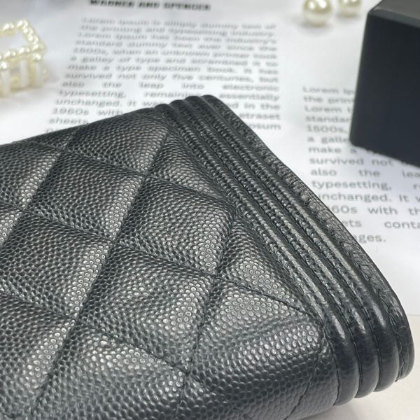 【12期0利率】CHANEL BOY牛皮中夾【9成新】 