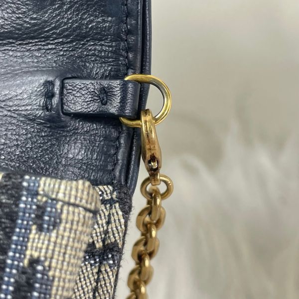 【12期0利率】DIOR 老花鍊帶零錢包【9成新】 