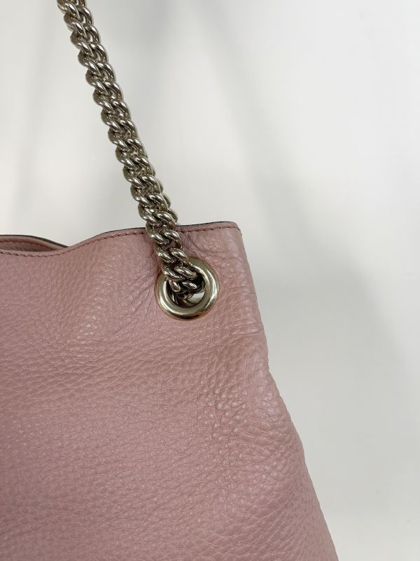 【分期0利率】GUCCI SOHO牛皮托特包【88成新】 