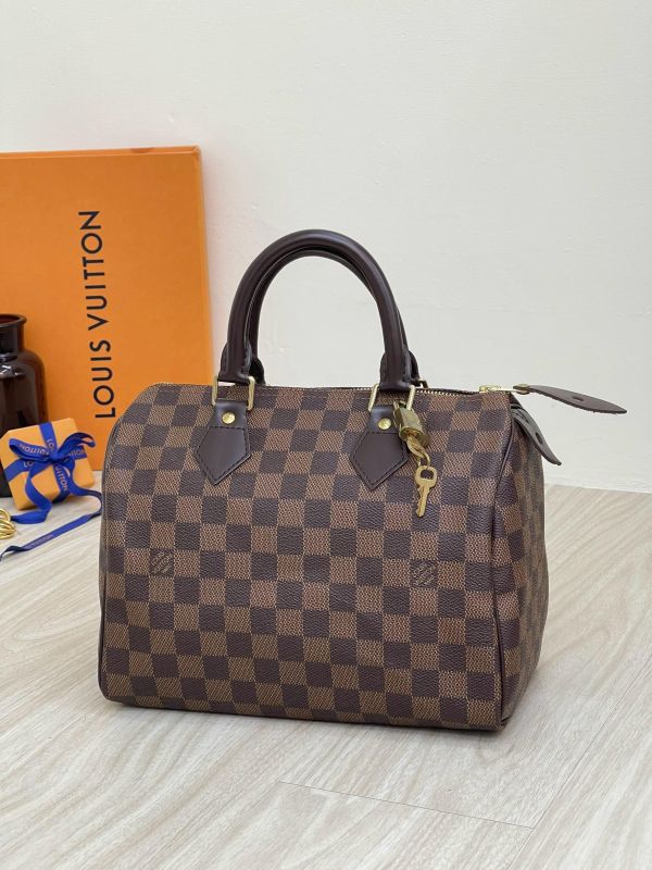 【95成新】LV SPEEDY 25 棋盤格(無背帶款) 