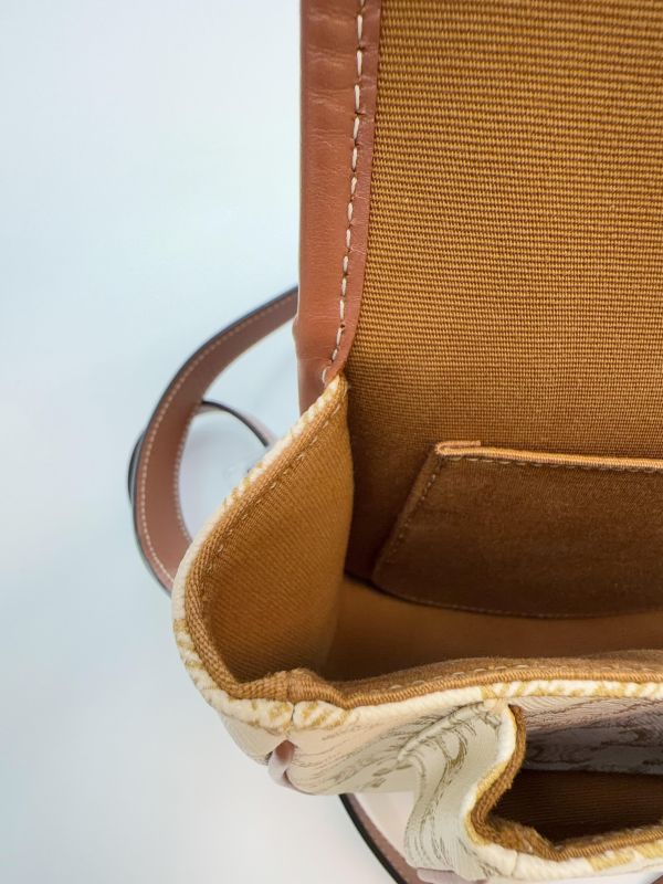 【95成新】CELINE Triomphe帆布中型Folco手袋 