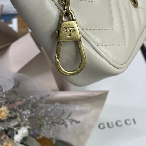 【9成新】【12期0利率】GUCCI GG MARMONT迷你翻蓋單肩包 
