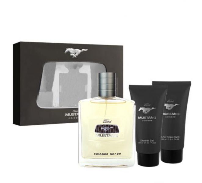 【12期0利率】Ford Mustang 福特野馬 同名 男性淡香水禮盒(淡香水100ml +鬍後乳100ml +沐浴乳100ml) 