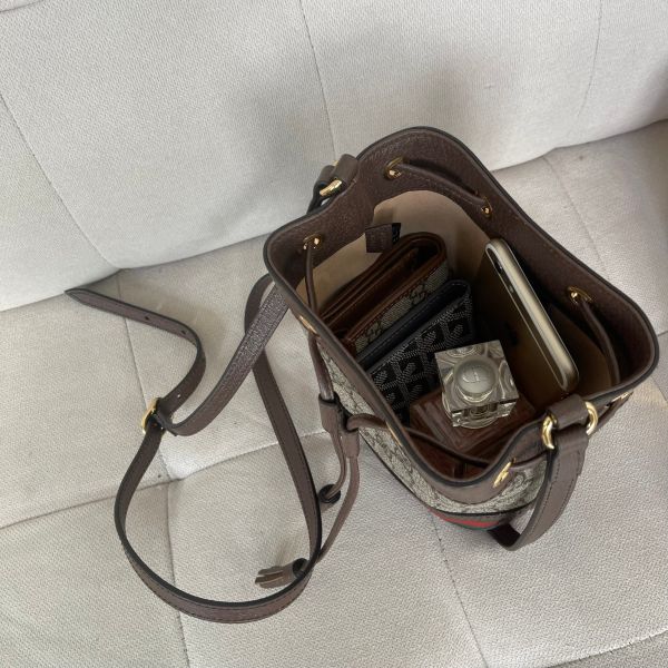 【12期0利率】GUCCI OPHIDIA GG 迷你水桶袋 【全新品】 