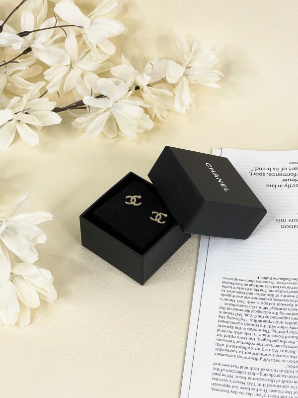 【分期0利率】CHANEL 麻花水鑽耳針【未使用閒置品】 