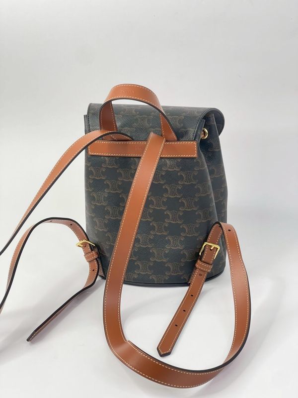 【99成新】CELINE BONNIE標誌印花背包 