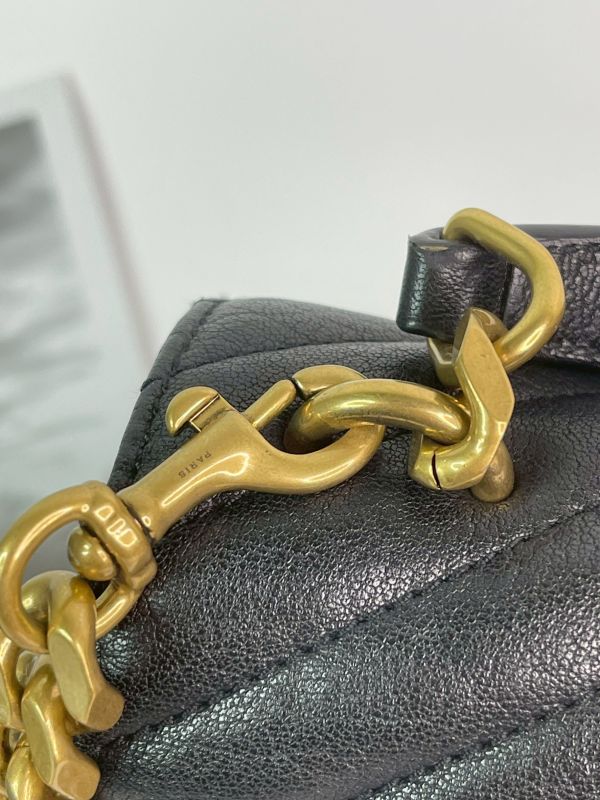 【分期0利率】YSL  山型紋學院包【95成新】 