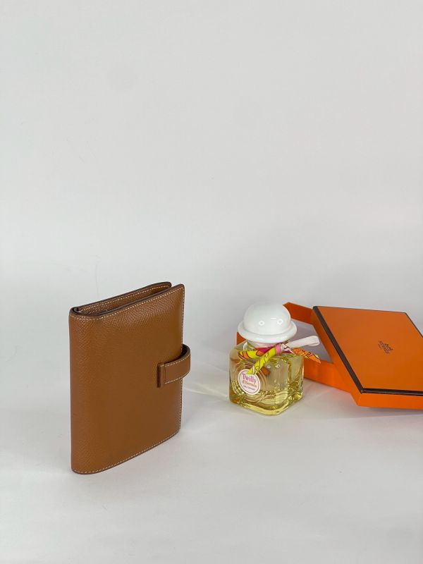 【分期0利率】HERMES BEARN 短夾金棕銀【9成新】 
