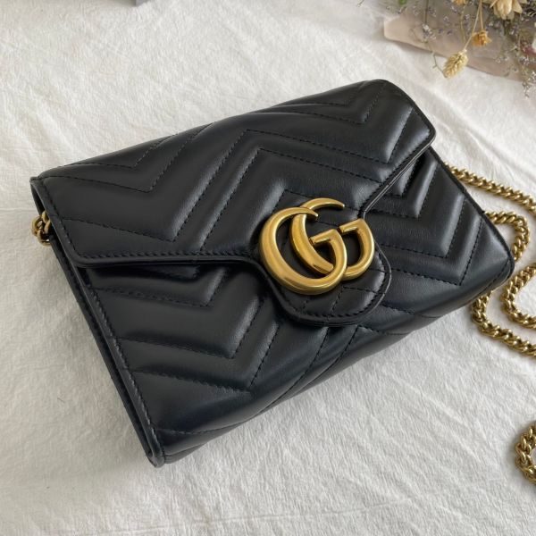 【12期0利率】GUCCI 馬夢風琴WOC【95成新】 