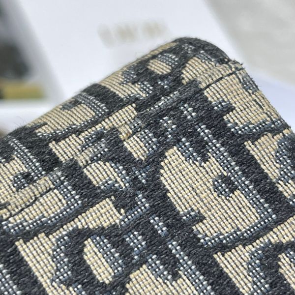 【12期0利率】DIOR SADDLE LOTUS 老花三折短夾【21年1月台灣購證】【9成新】 