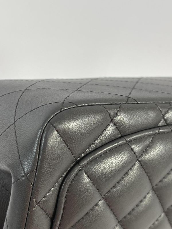 【99成新】CHANEL 方胖 晶片款深灰 