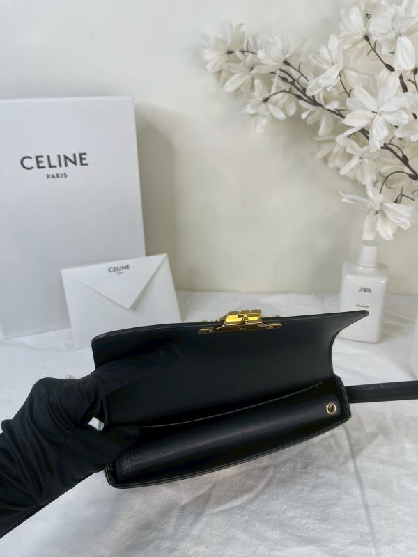 【分期0利率】CELINE 亮面牛皮革CLAUDE肩揹袋【99成新】 