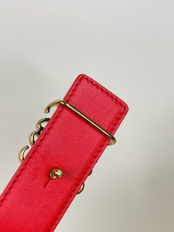【分期0利率】LOEWE 光滑小牛皮雙面皮帶 3公分【95成新】 