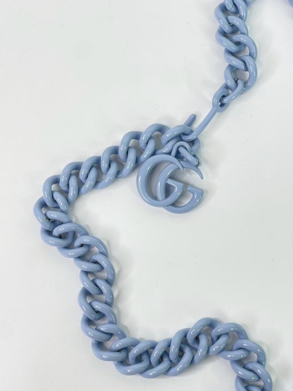 【95成新】GUCCI GG馬夢絎縫皮革鍊帶腰/肩背包 