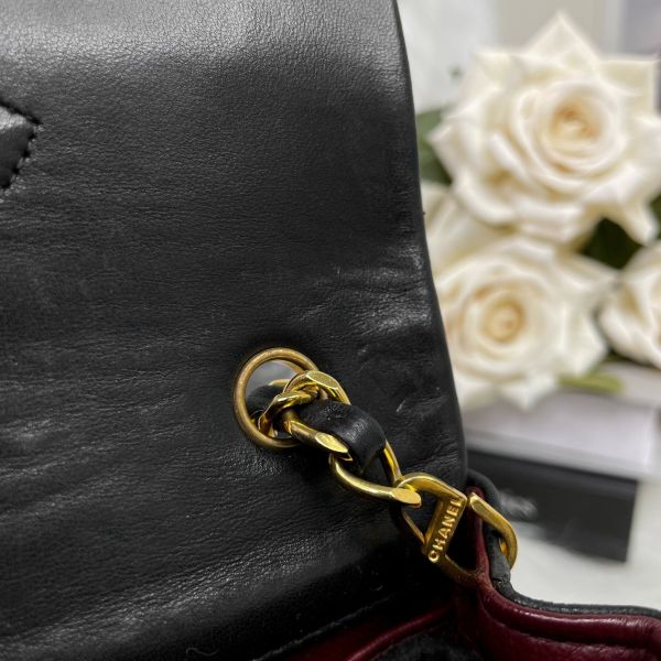 【12期0利率】Chanel VTG  Mini 書包釦口蓋包 19cm【9成新】 