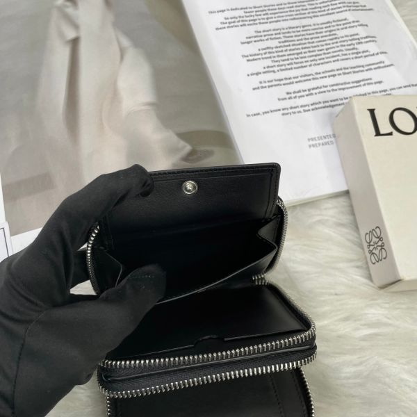 【12期0利率】LOEWE 雙層拉鍊零錢短夾【9成新】 