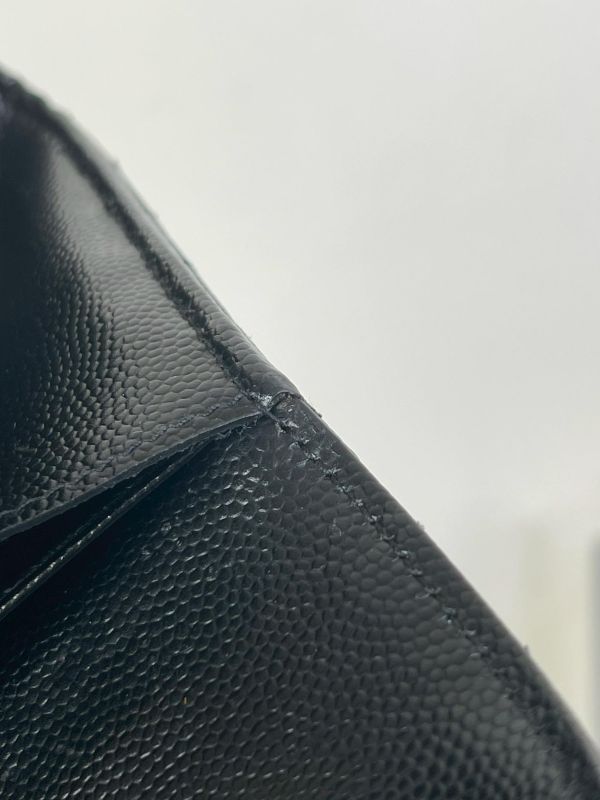 【9成新】YSL MONOGRAM 魚子醬信封長夾 